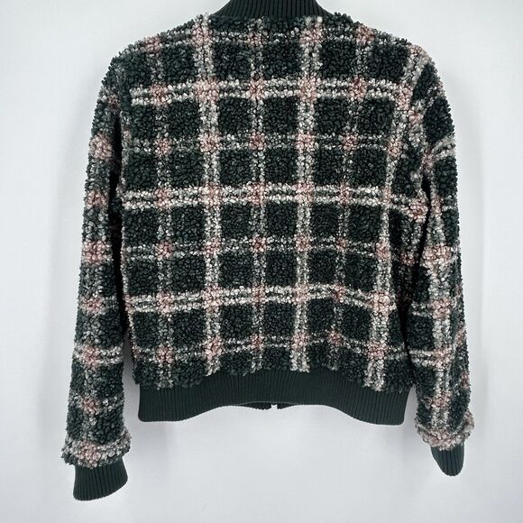 BEYOND YOGA SHERPASHELL BOMBER JACKET WOMENS SMALL OFF THE GRID $189 GREEN - Picture 9 of 11